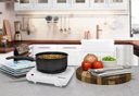 Ver imagem 5 de Elite Gourmet Chapa Elétrica Portátil de Ferro Fundido 1000w com Controle de Temperatura (branca)