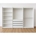 Ver imagem 1 de Kit Modulado Closet e Lojas 100% Mdf Branco - Suprema Móveis