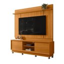Ver imagem 3 de Home Theater Rack Siena 2 Portas com Kit Rodízios P/ Tv até 75" - Cinamomo Madetec