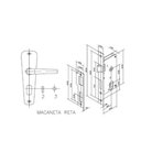 Ver imagem 3 de Fechadura Popline 40x53 Cromada - Soprano Externa