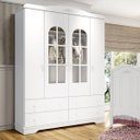 Ver imagem 4 de Guarda-Roupa Infantil 4 Portas 4 Gavetas Provençal Henn