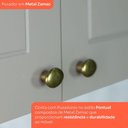 Ver imagem 6 de Cozinha Completa Americana 12 Portas 7 Gavetas com Vidro 100% Mdf Cinza/nature - Henn