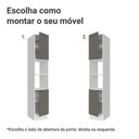Ver imagem 4 de Paneleiro 40 Cm 2 Portas e 2 Nichos Branco/cinza Vik Madesa