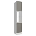Ver imagem 1 de Paneleiro 40 Cm 2 Portas e 2 Nichos Branco/cinza Vik Madesa