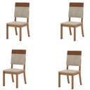 Ver imagem 2 de Cadeiras Kit 4 Cadeiras Milla Plus Nature/caramelo/creme - Henn