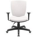 Ver imagem 6 de Kit 02 Cadeiras de Escritório Diretor Office Giratória Preto Alta Flexi P03 Vinil Branco - Lyam Lyam