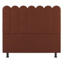 Ver imagem 1 de Cabeceira Cama Box Casal Queen Size Lana 160cm Suede Terracota - Abmaza