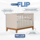 Ver imagem 5 de Berço Americano Mini Cama Flip Areia Fosco - Reller Móveis