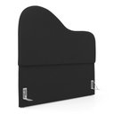 Ver imagem 1 de Cabeceira Orgânica Cama Box Queen Size Sea 160cm com Frame Suede Preto - Desk Design