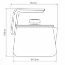 Ver imagem 3 de Chaleira Tramontina em Alumínio com Revestimento Interno e Externo Starflon Max Off-white 2,4 L Tram