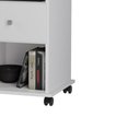 Ver imagem 3 de Mesa de Cabeceira Otto 1 Gaveta e Rodízios – Branco – Móveis Primus