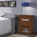 Ver imagem 2 de Mesa de Cabeceira Móveis Primus com 1 Gaveta e 2 Nichos Otto