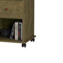 Ver imagem 3 de Mesa de Cabeceira Otto 1 Gaveta e Rodízios – Amendoa Wood – Móveis Primus