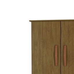 Multiuso com 2 Portas e Pés Rodízios Nara - Freijó - Móveis Primus - 2