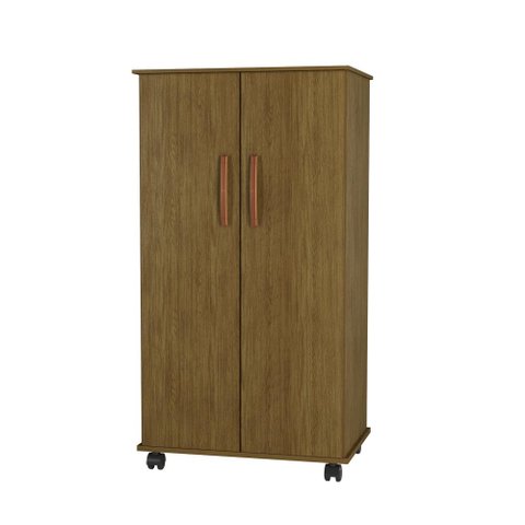 Multiuso com 2 Portas e Pés Rodízios Nara - Freijó - Móveis Primus