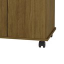 Ver imagem 3 de Multiuso com 2 Portas e Pés Rodízios Nara - Freijó - Móveis Primus