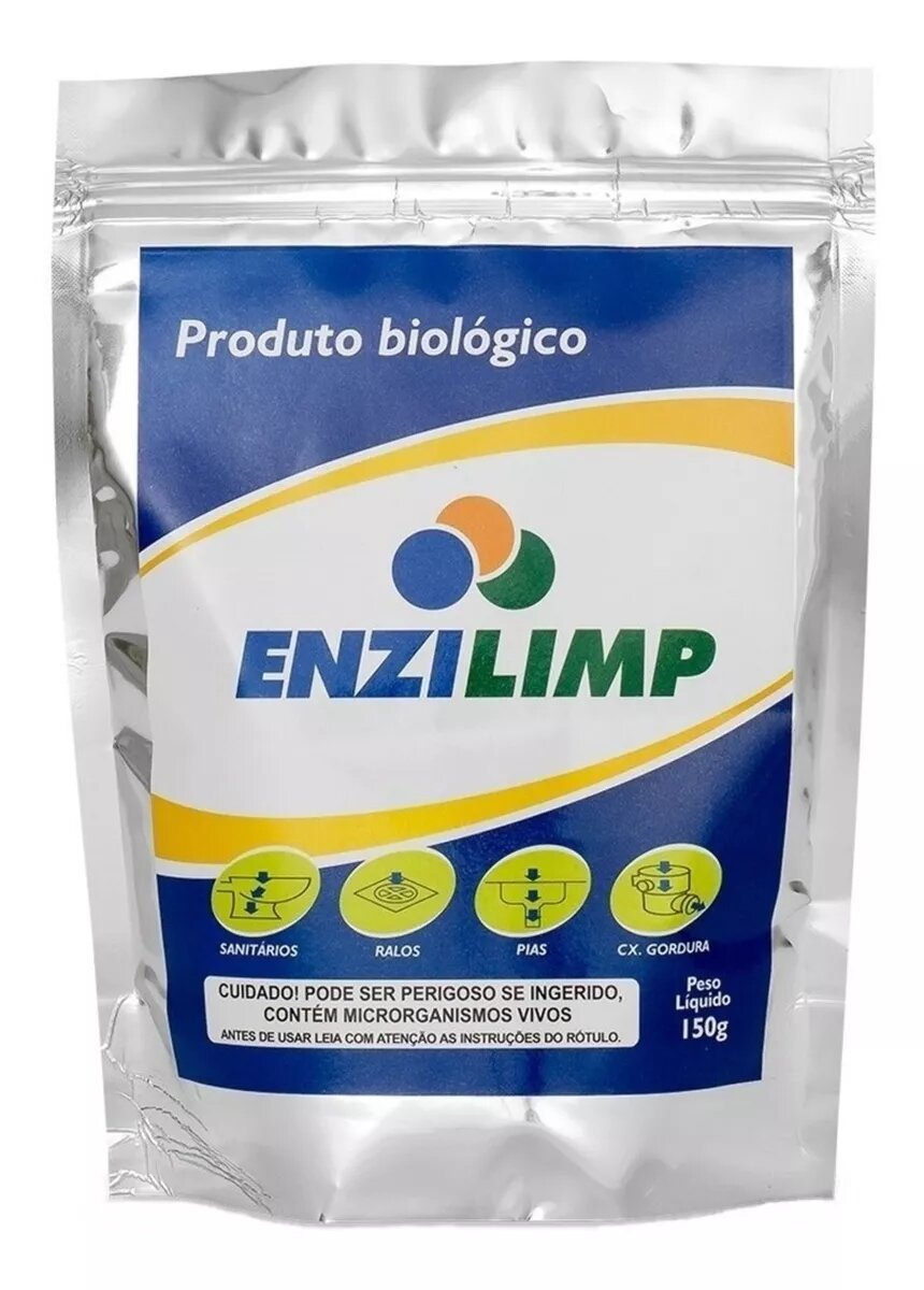 Enzilimp Elimina Odor Ralo Pia Vaso Fossa Caixa de Gordura 150g