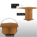 Ver imagem 3 de Mesa de Jantar Loren 90cm Tampo MDF Canto Reto Laminado com 4 Cadeiras Lira