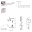 Ver imagem 2 de Fechadura Externa Quadra 1098594/55 - Inox Polido Arouca