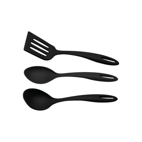 Jogo de Utensílios Tramontina Ability em Nylon Preto 03 Peças