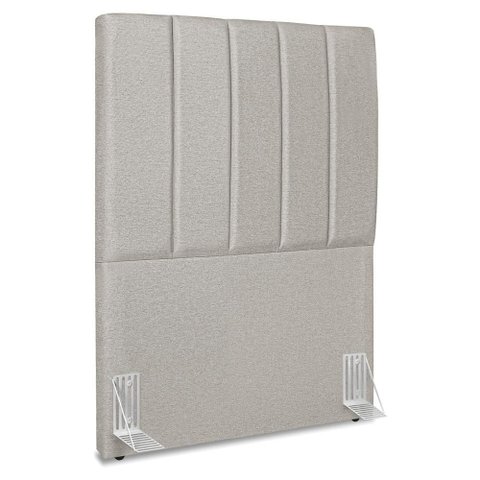 Cabeceira Solteiro 100 Cm com Frame Dalia Linho Cinza Artte