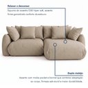 Ver imagem 7 de Sofá Cama Modular Orgânico Retrátil 3 Lugares com Almofadas 200cm Malibu