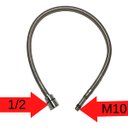 Ver imagem 3 de Flexivel da Ducha Monocomando Gourmet Cozinha Rosca M10 X 1/2 X 60cm - 4260m10x60