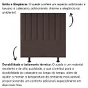 Ver imagem 5 de Cabeceira Estofada Cama Box King 195 Cm Mavie Suede:marrom