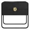 Ver imagem 2 de Mesa Cabeceira 2GAV Luna - Nero/Preto - 28062