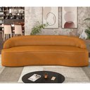 Ver imagem 2 de Sofá 4 Lugares para Sala de Estar Living 230cm Theo D06 Sintético Caramelo - Mpozenato