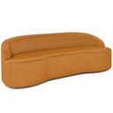 Ver imagem 1 de Sofá 4 Lugares para Sala de Estar Living 230cm Theo D06 Sintético Caramelo - Mpozenato