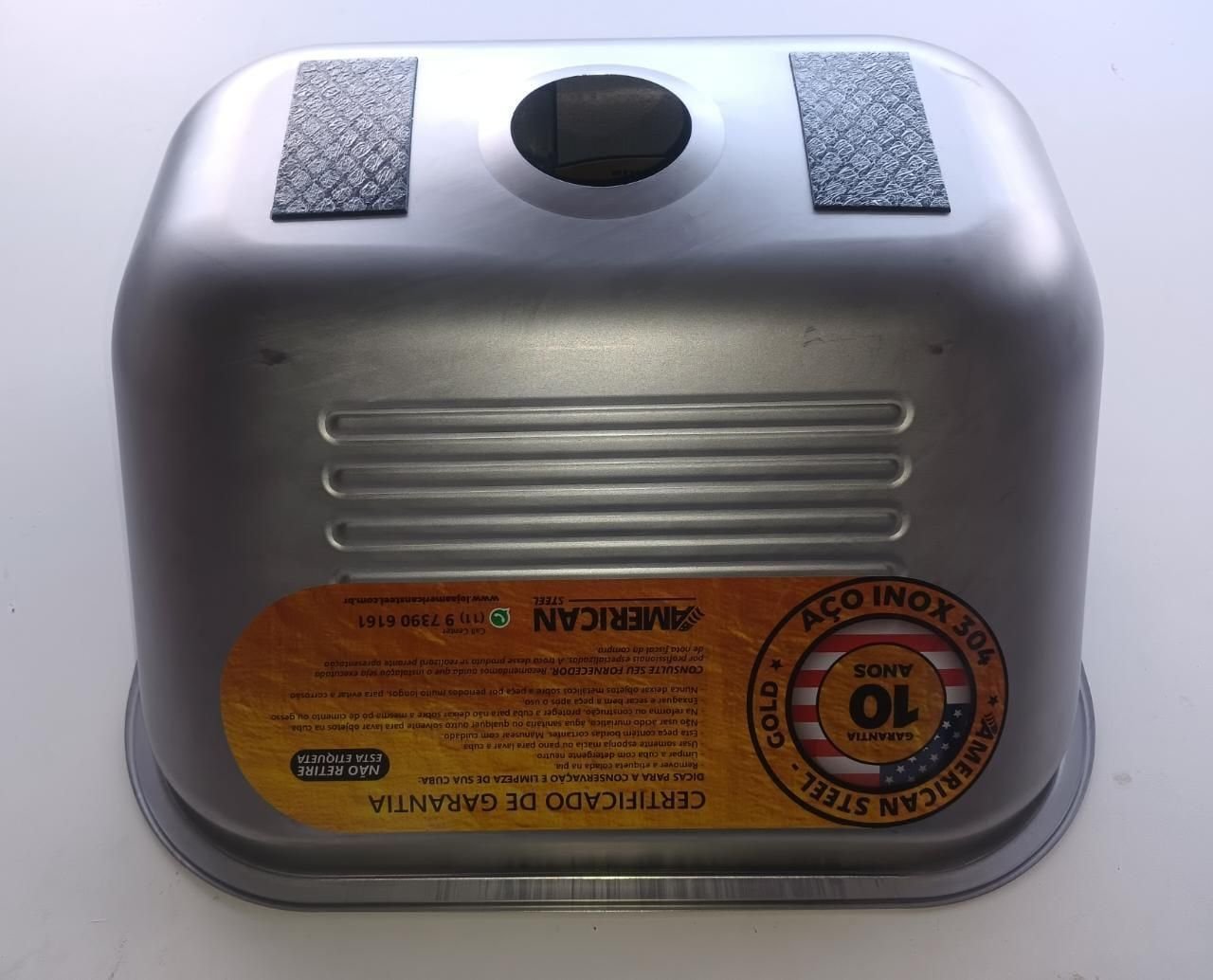 Tanque Inox 40x34 Pequeno - Sobrepor e Embutir - As 304 - 4
