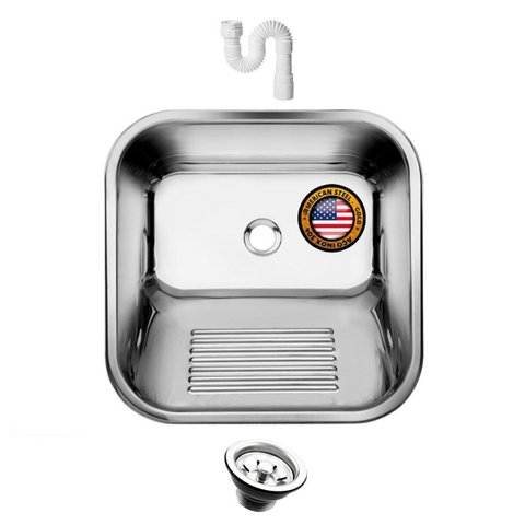 Tanque Inox 40x34 Pequeno - Sobrepor e Embutir - As 304