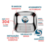 Tanque Inox 40x34 Pequeno - Sobrepor e Embutir - As 304 - 2