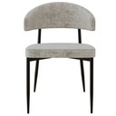 Ver imagem 6 de Kit 08 Cadeiras Estofada para Sala de Jantar Serena Preto C01 Linho Lautrec Off White - Lyam Decor