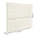 Ver imagem 3 de Cabeceira Queen 160 Cm com Frame Luna Boucle Bege Artte