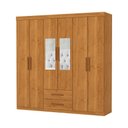 Ver imagem 1 de Guarda Roupa Aries 6 Portas com Espelho e sem Pe Carioca Moveis Cinamomo