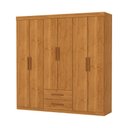Ver imagem 3 de Guarda Roupa Aries 6 Portas com Espelho e sem Pe Carioca Moveis Cinamomo