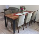 Ver imagem 4 de Mesa Jantar Madeira Pés de Ferro Estilo Industrial 3,00 mts