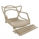 Ver imagem 6 de Cadeira Polipropileno Leitura Sala:nude