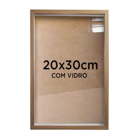 Moldura Quadro Cofre Porta Objetos 3cm 20x30cm - Várias Cores Tacolado Moldura Caixa 3cm Madeira com