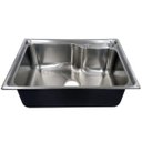Ver imagem 2 de Cuba Pia Simples de Aço Inox 304 para Cozinha Gourmet Luxo C510 com Válvula Acessórios e Lixeira