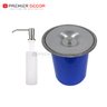 Cuba Pia Simples de Aço Inox 304 para Cozinha Gourmet Luxo C510 com Válvula Acessórios e Lixeira - 5