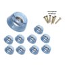 Kit 30 Sapata Pé de Silicone com Arruela para Móveis 20mm - 1