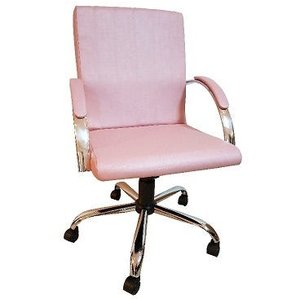 Cadeira de Escritório Giratória Presidente Work Comprealegre Relax Cromada Rosê Glod 100% Nacional