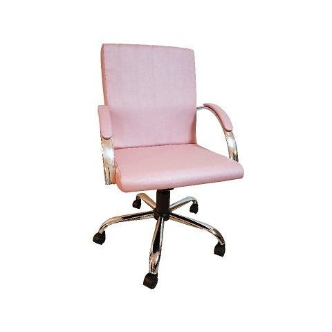 Cadeira de Escritório Giratória Presidente Work Comprealegre Relax Cromada Rosê Glod 100% Nacional