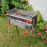 Churrasqueira Grill Fibergrill 60cm com Pés Removíveis - Inox - 3