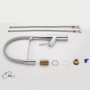 Ver imagem 2 de Torneira de Cozinha Gourmet Flexível Monocomando Premium (Dubai - Cromo)