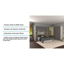 Ver imagem 3 de Guarda Roupa Canto Casal Com Vidro Reflecta Crema Com Cinza