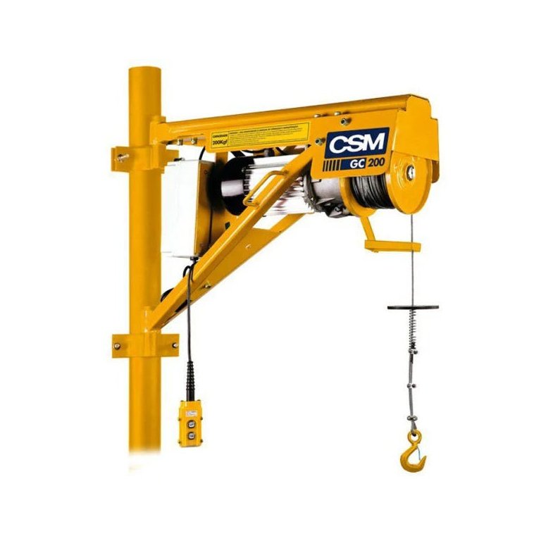 Guincho Coluna 200Kg Monofásico com Motofreio 40121035 - Csm Guincho Coluna 200Kg Monofásico com Motofreio 40121035 - Csm